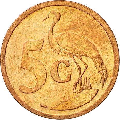 South Africa 5 Cents Xhosa Legend - uMzantsi Afrika Coin KM440 2008