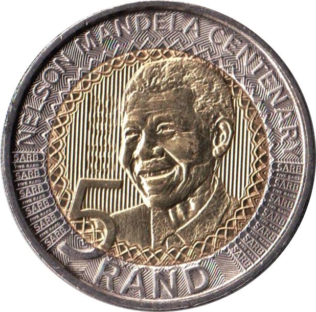 South Africa 5 Rand Coin | Nelson Mandela Centenary | 2018