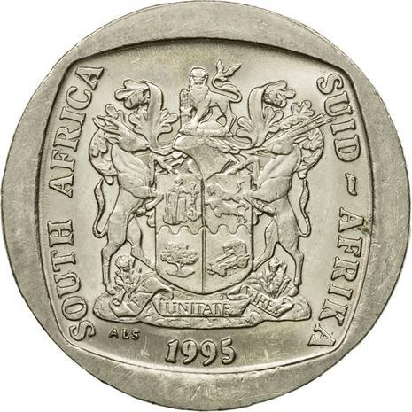 South Africa 5 Rand SOUTH AFRICA - SUID-AFRIKA Coin KM140 1994 - 1995