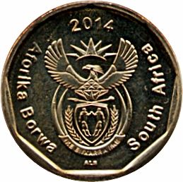 South Africa 50 Cents Coin | Aforika Borwa - South Africa | 2014