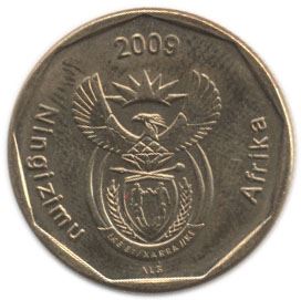 South Africa 50 Cents Coin | siSwati Legend - Ningizimu Afrika | KM467 | 2009