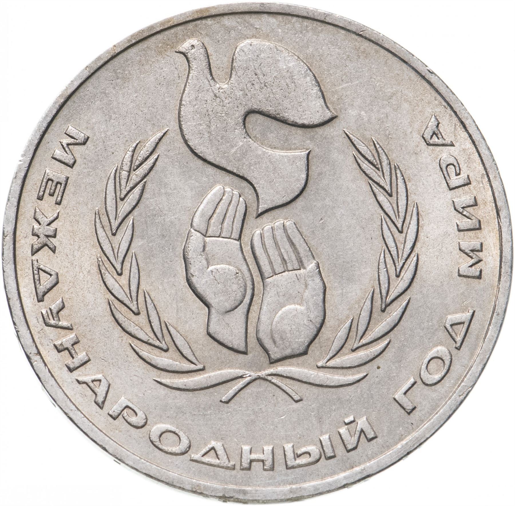 Soviet Union 1 Ruble Coin | Mikhail Lomonosov | Hammer and Sickle | Y202.1 | 1986 - 1988