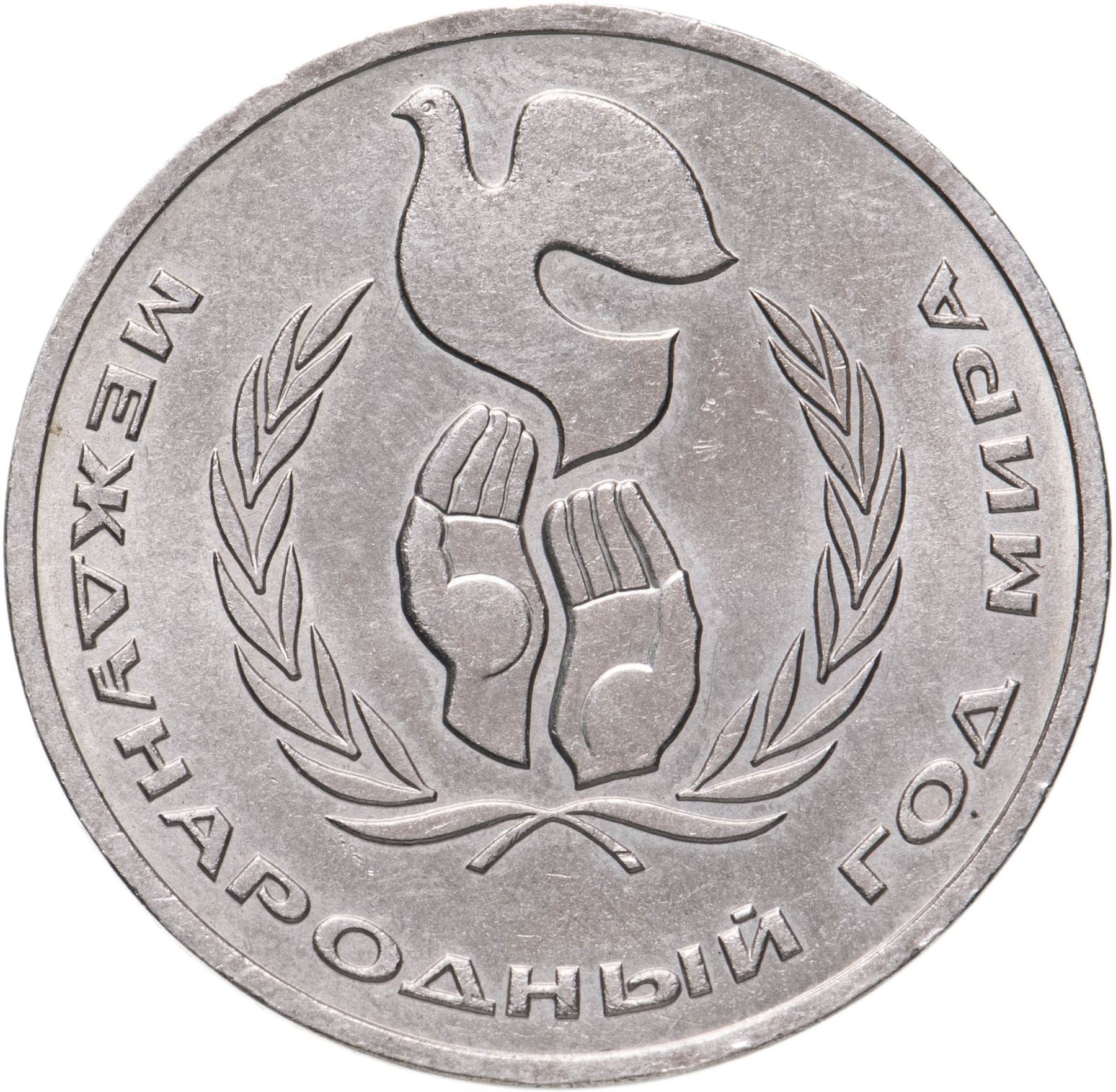 Soviet Union 1 Ruble Coin | Mikhail Lomonosov | Hammer and Sickle | Y202.1 | 1986 - 1988