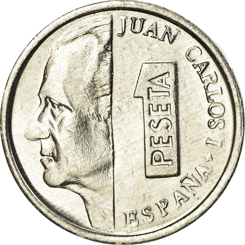 Spain 1 Peseta - Juan Carlos I Coin 1989 - 2001 KM 832