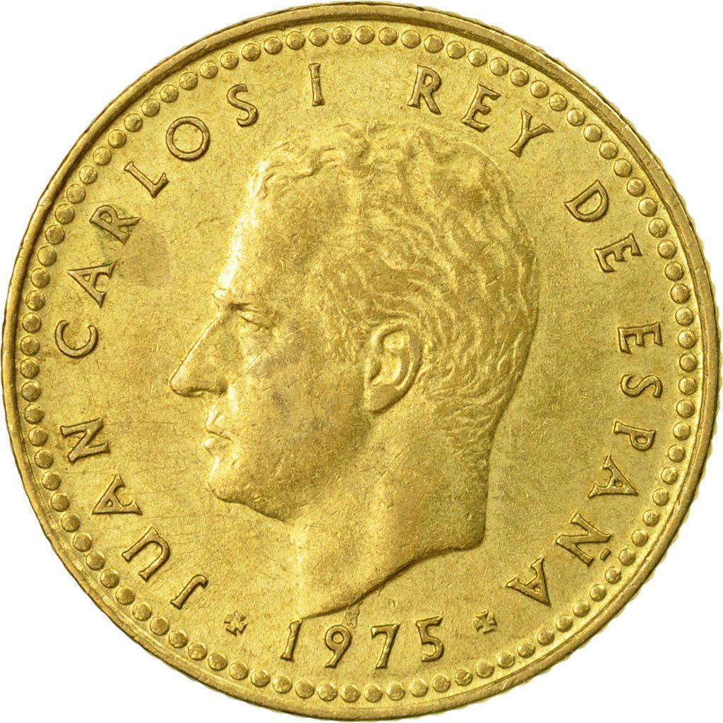 Spain 1 Peseta - Juan Carlos I Coin KM806 1975