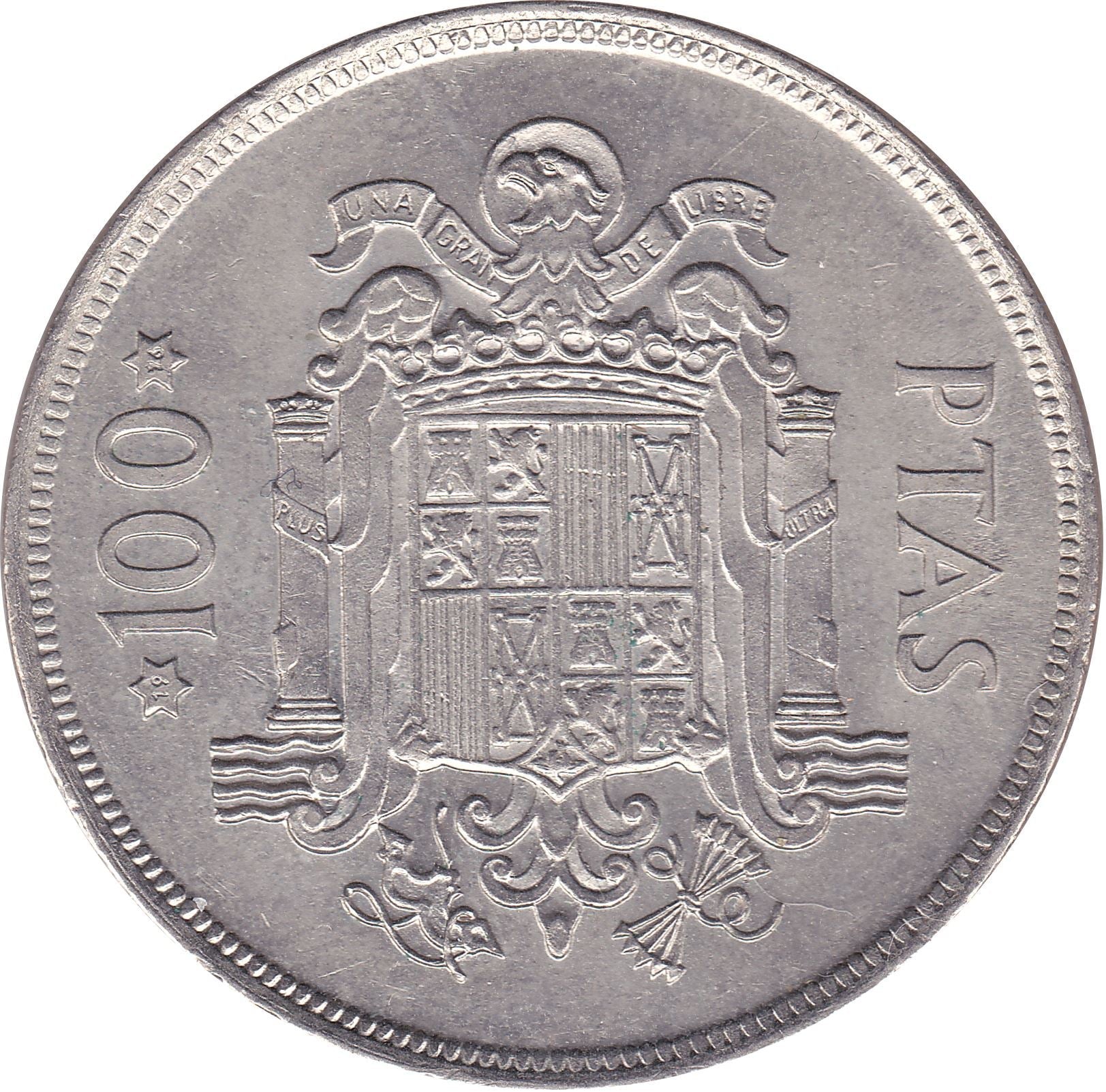 Spain 100 Pesetas - Juan Carlos I Coin KM810 1975 Summer Olympic Games