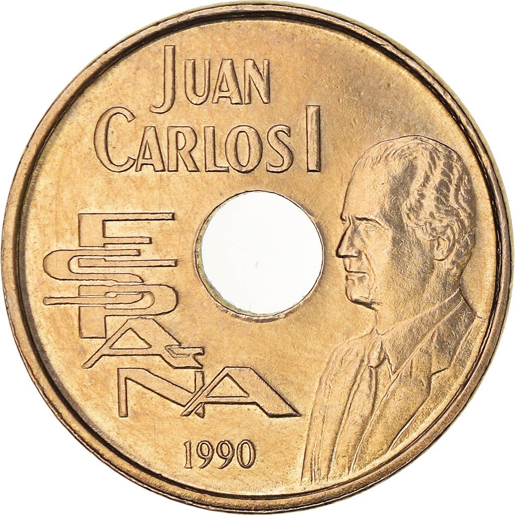 Spain 25 Pesetas - Juan Carlos I High Jump Coin 1990-1991 KM 851