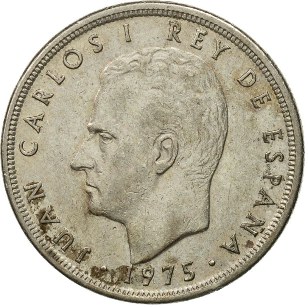 Spain 5 Pesetas Coin - Juan Carlos I |KM807 | 1975