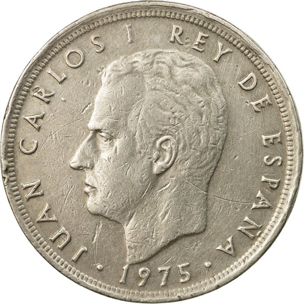 Spain 5 Pesetas Coin - Juan Carlos I |KM807 | 1975