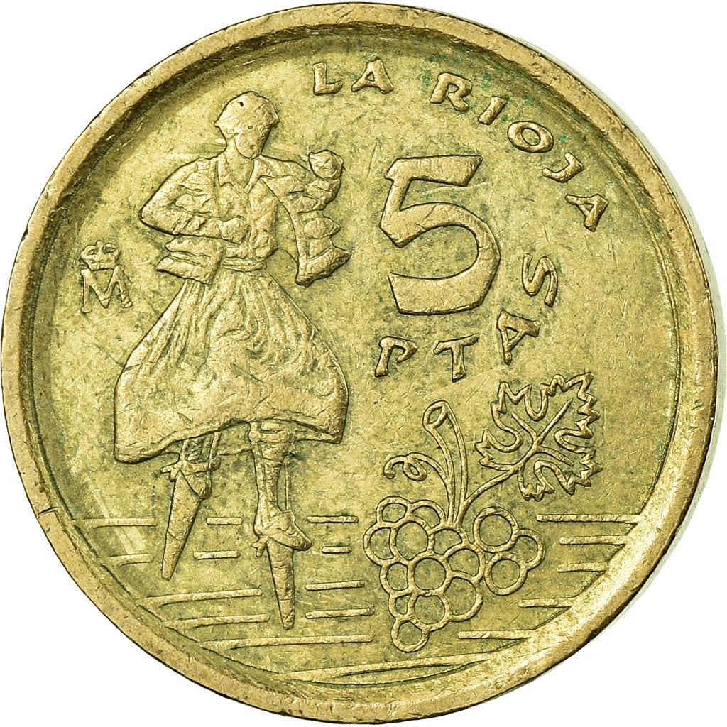 Spain 5 Pesetas La Rioja Coin 1996 KM 960