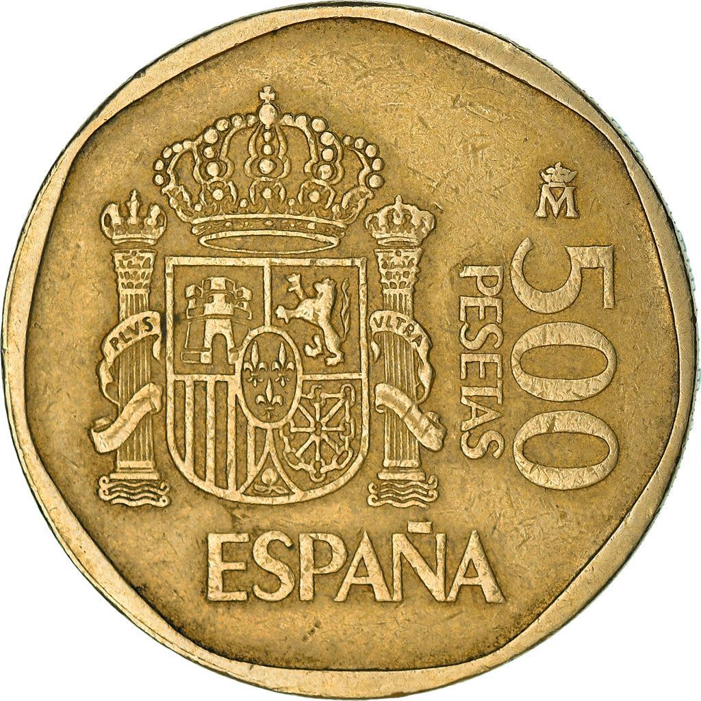 Spain 500 Pesetas - Juan Carlos I Coin KM831 1987 - 1990 Painting