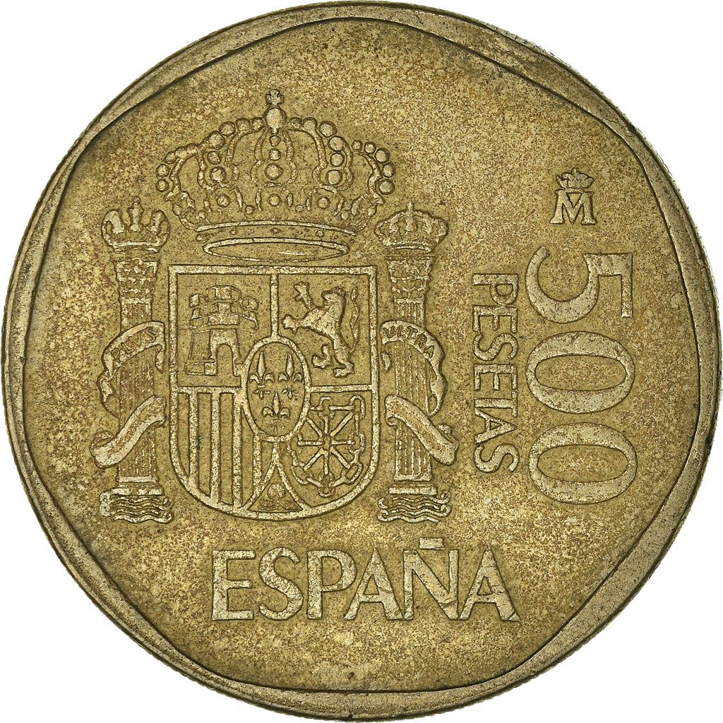 Spain 500 Pesetas - Juan Carlos I Coin KM831 1987 - 1990 Painting