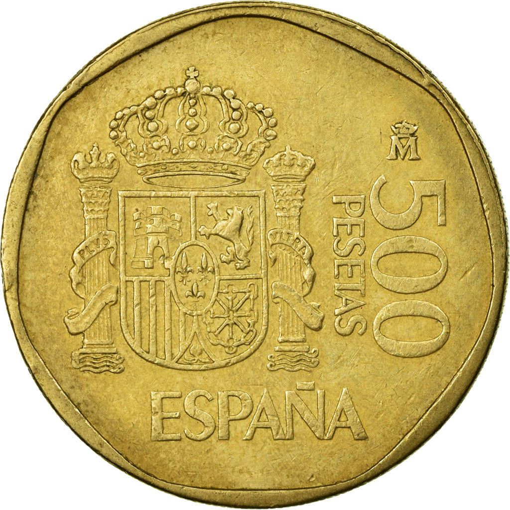 Spain 500 Pesetas - Juan Carlos I Coin KM831 1987 - 1990 Painting