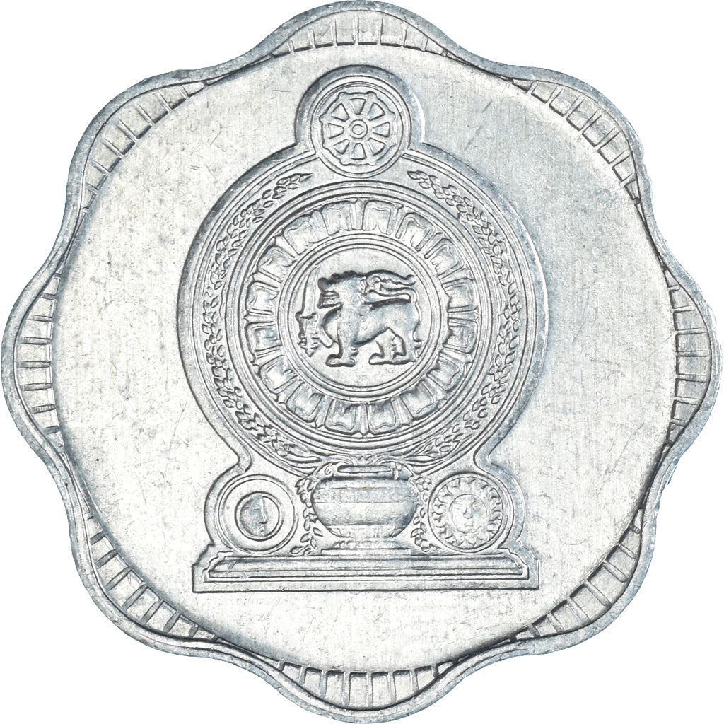 Sri Lanka | 10 Cents Coin | National Arms | KM140a | 1978 - 1991