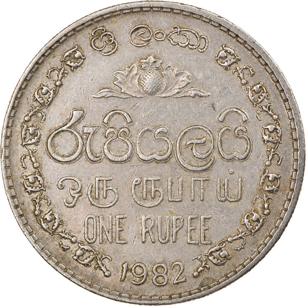 Sri Lanka Coin | 1 Rupee | Armorial Ensign | KM136.2 | 1982 - 1994