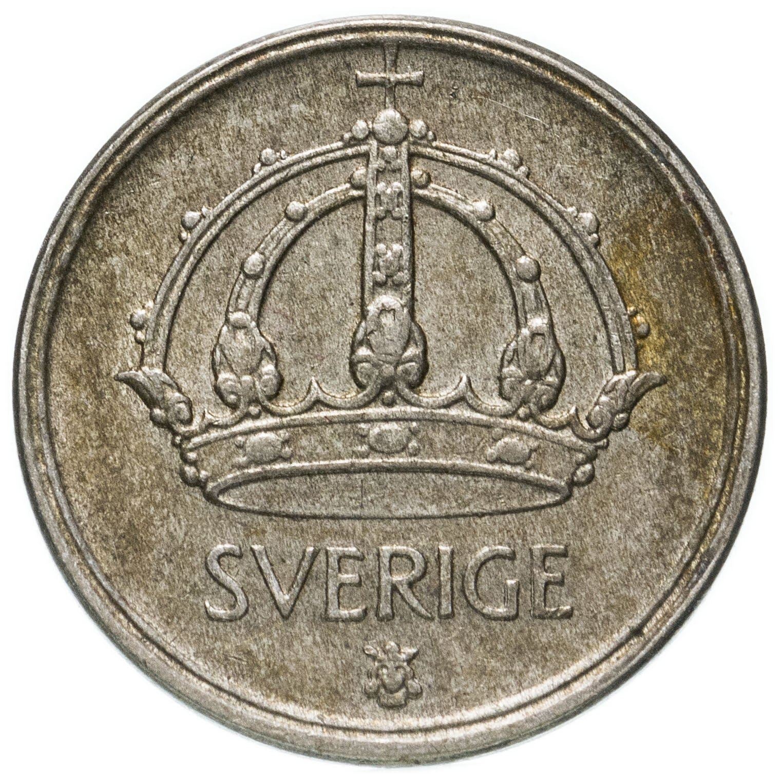 Swedish 25 Ore Coin | King Gustaf V | Sweden | 1943 - 1950