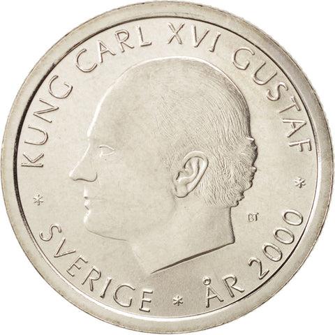 Swedish Coin 1 Krona | Carl XVI Gustaf New Millennium | Sweden | 2000