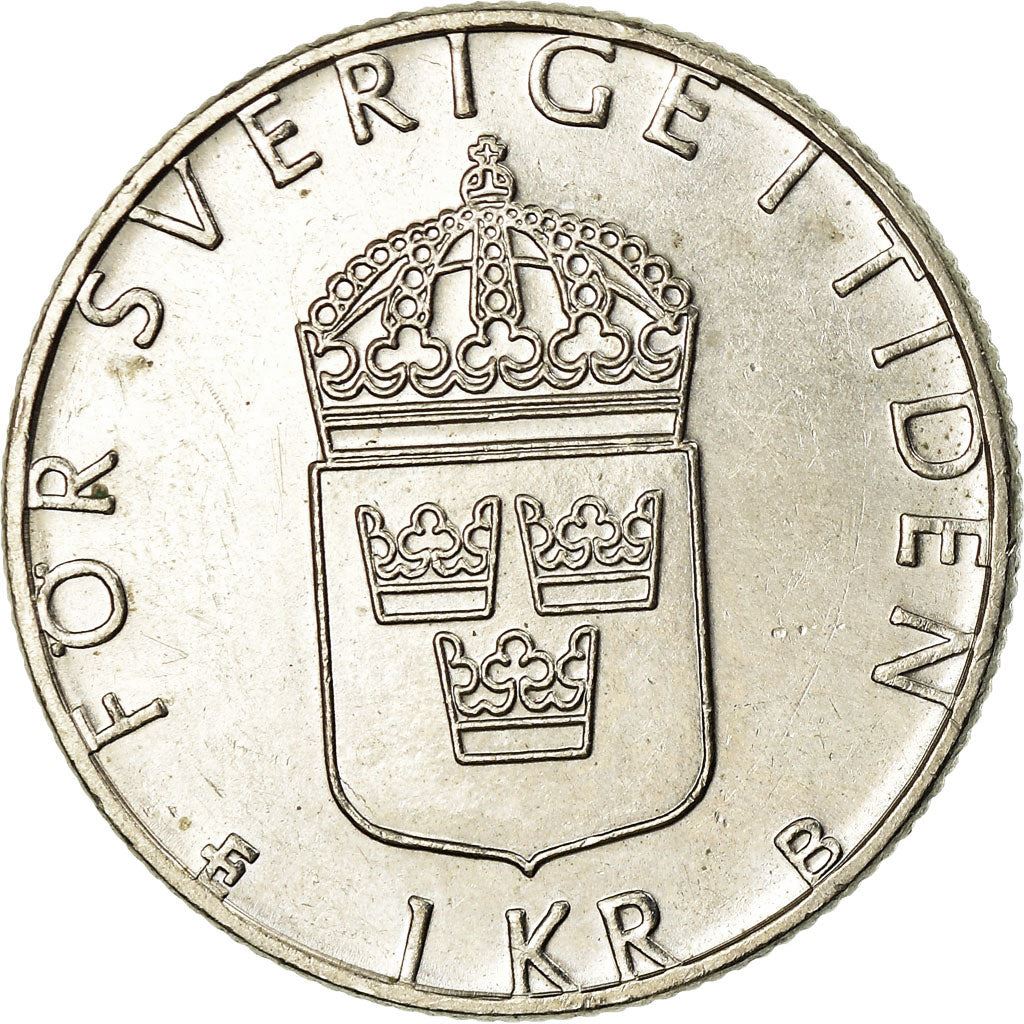 Swedish Coin 1 Krona | Carl XVI Gustaf | Sweden | 1982 - 2000