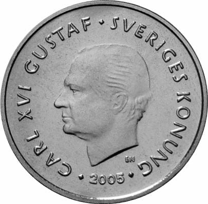 Swedish Coin 1 Krona | King Carl XVI Gustaf | Sweden | 2001 - 2012