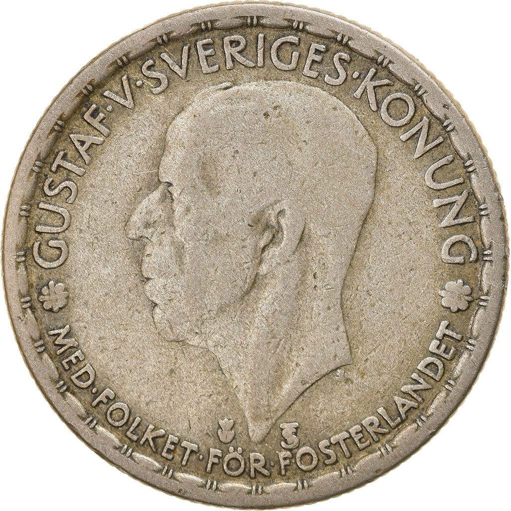 Swedish Coin 1 Krona | King Gustaf V | Sweden | 1942 - 1950