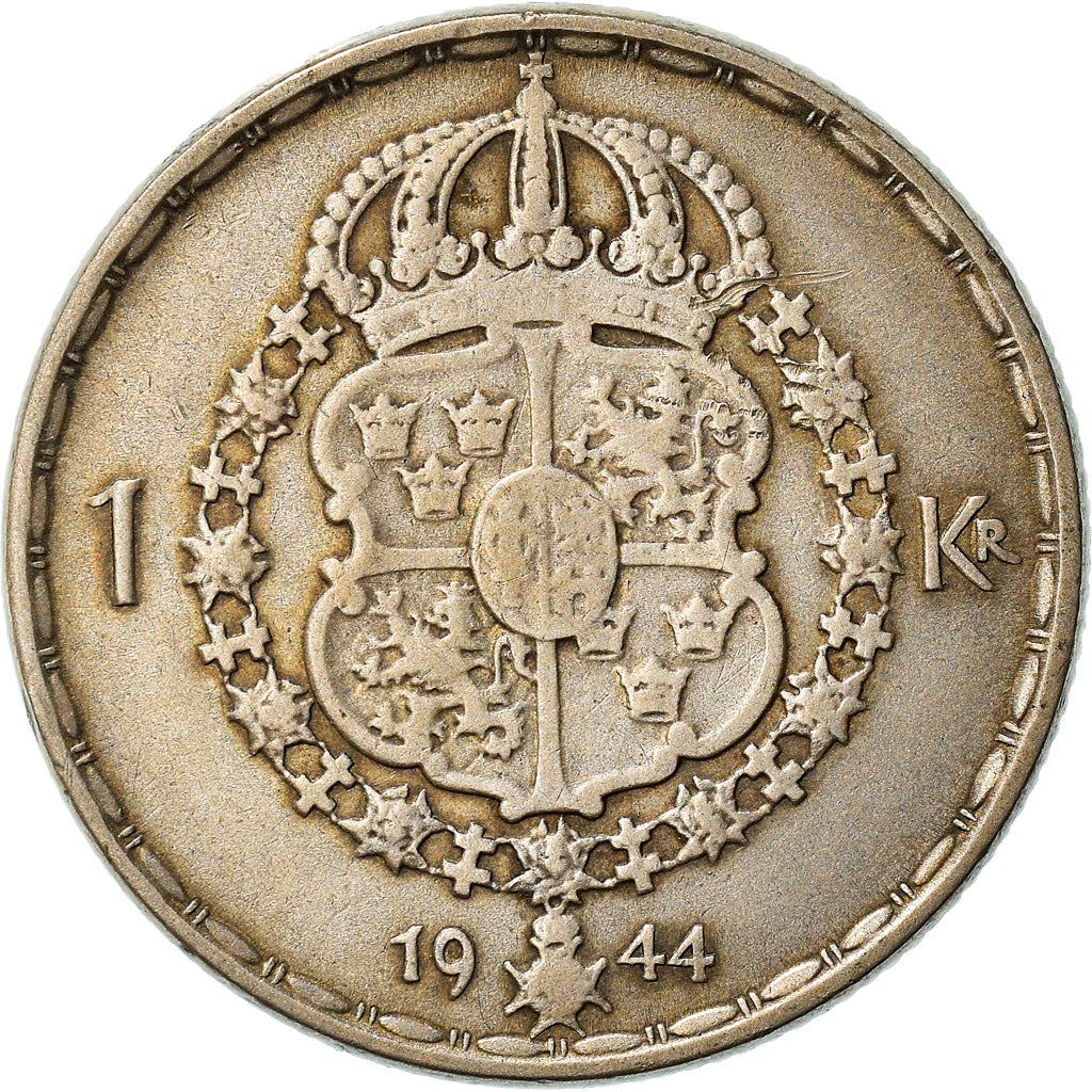 Swedish Coin 1 Krona | King Gustaf V | Sweden | 1942 - 1950