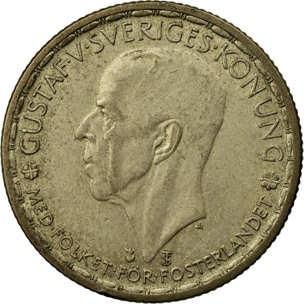 Swedish Coin 1 Krona | King Gustaf V | Sweden | 1942 - 1950