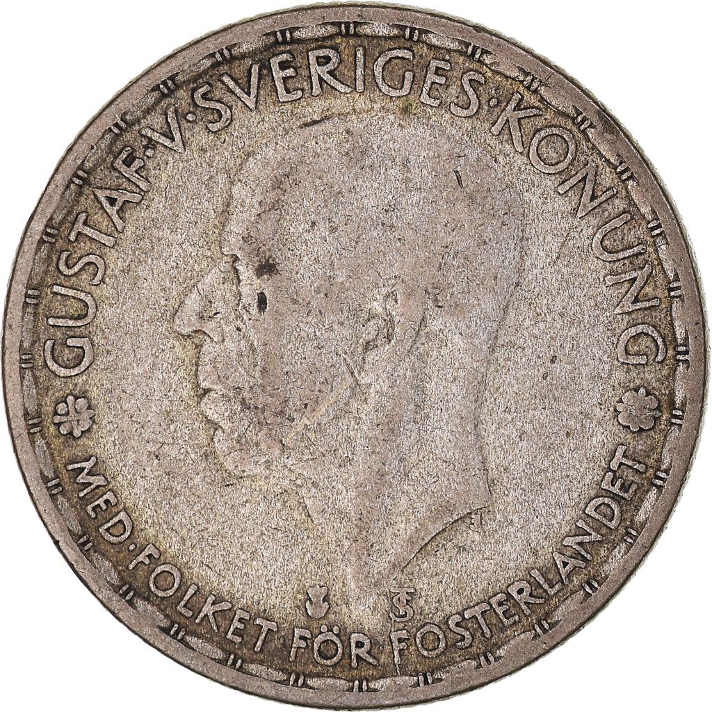 Swedish Coin 1 Krona | King Gustaf V | Sweden | 1942 - 1950