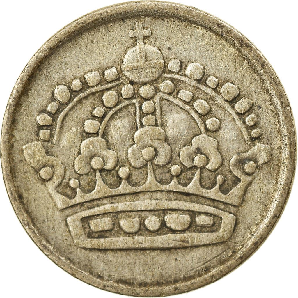 Swedish Coin 10 Ore Coin | King Gustaf VI Adolf | Crown | Sweden | 1952 - 1962