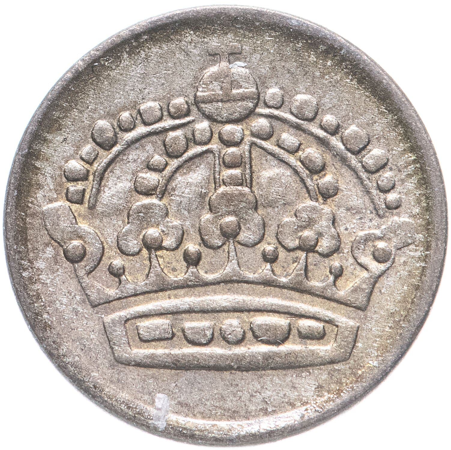 Swedish Coin 10 Ore Coin | King Gustaf VI Adolf | Crown | Sweden | 1952 - 1962