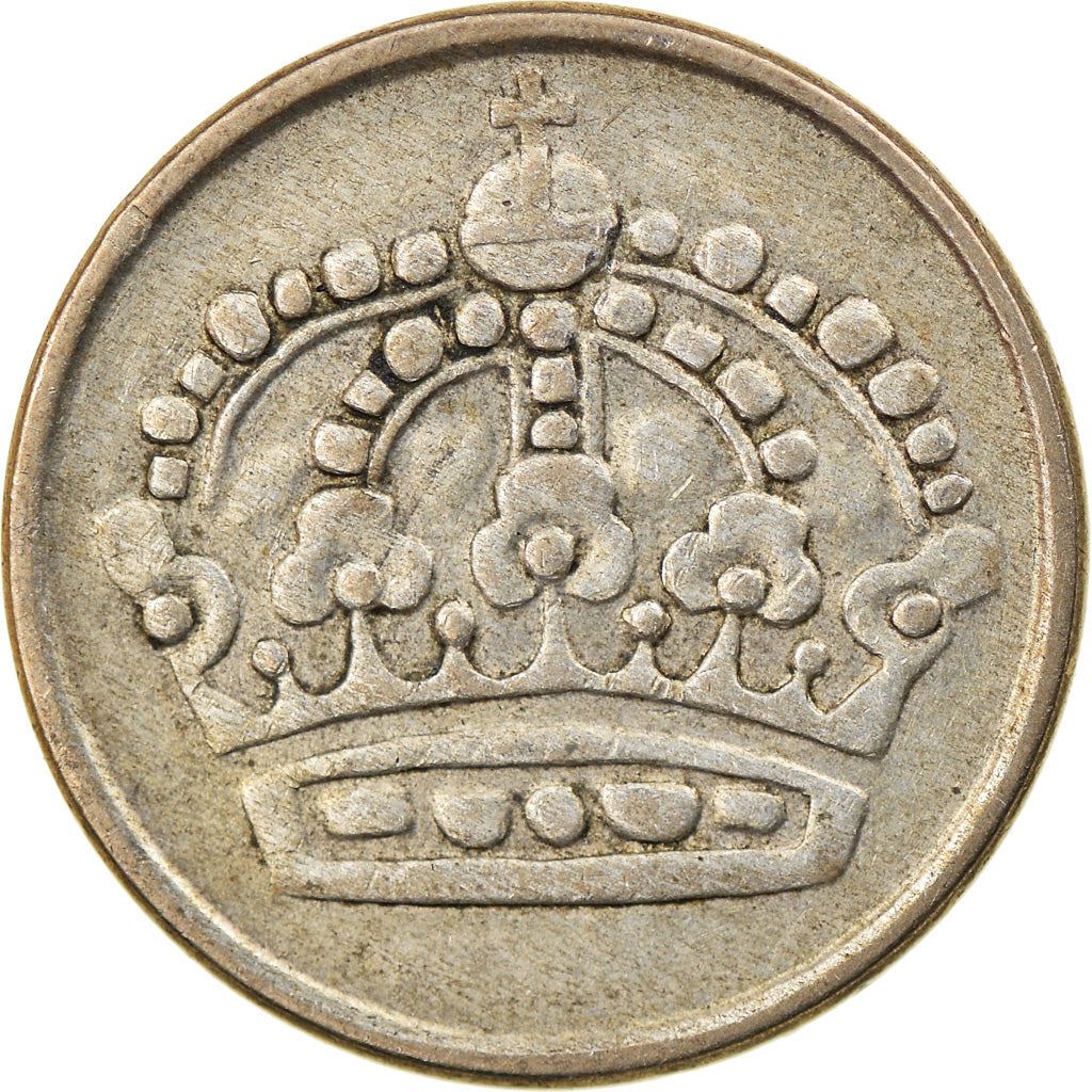 Swedish Coin 25 Ore Coin | King Gustaf VI Adolf | Crown | Sweden | 1952 - 1961