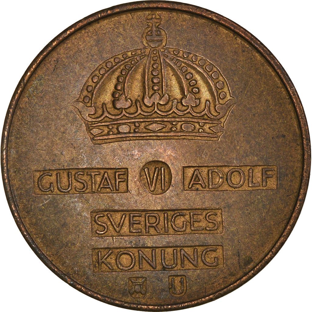 Swedish Coin 5 Öre | Gustaf VI Adolf | Crown | Sweden | 1952 - 1971