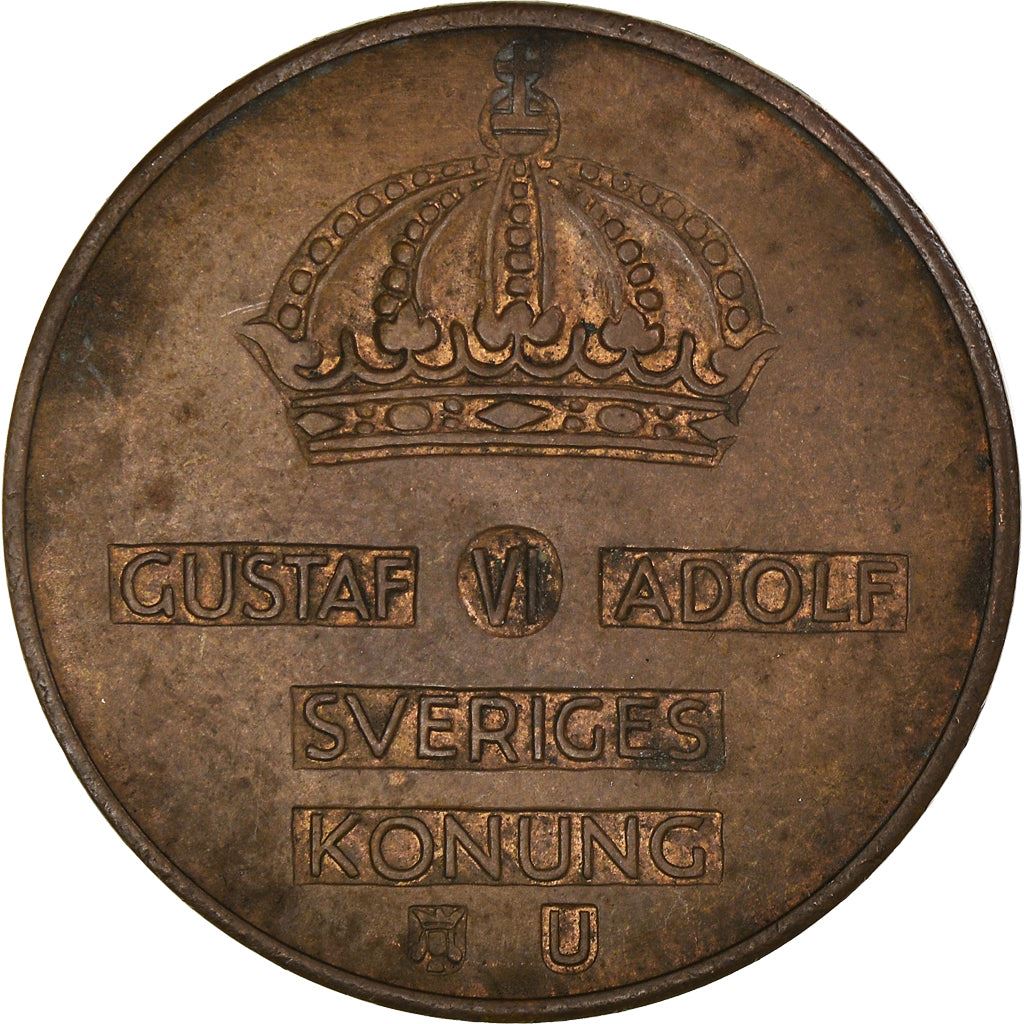 Swedish Coin 5 Öre | Gustaf VI Adolf | Crown | Sweden | 1952 - 1971