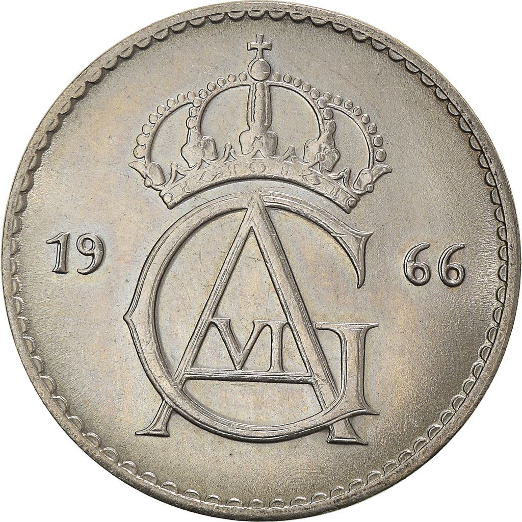 Swedish Coin 50 Öre | King Gustaf VI Adolf | Sweden | 1962 - 1973