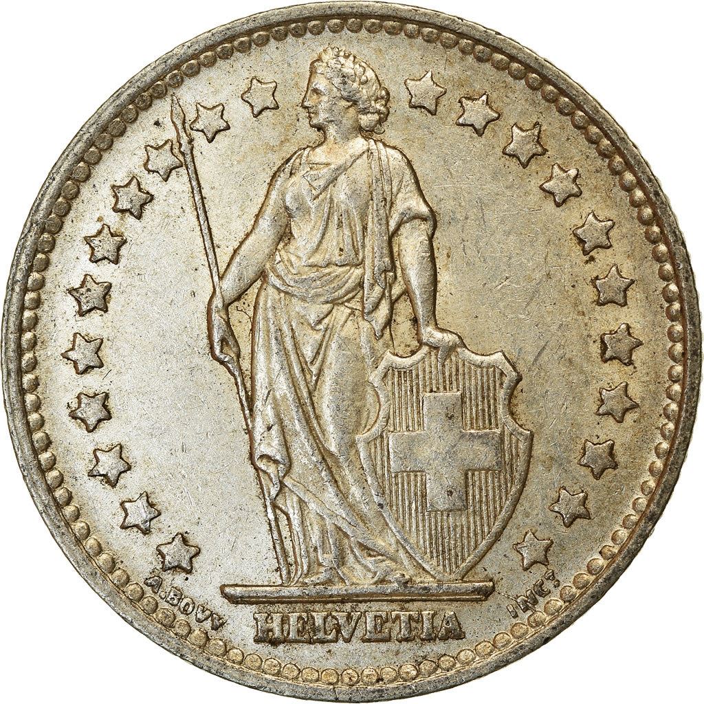 Switzerland Coin Swiss 1 Franc | Helvetia | KM24 | 1875 - 1967