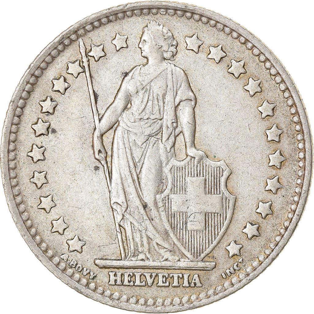 Switzerland Coin Swiss 1 Franc | Helvetia | KM24 | 1875 - 1967