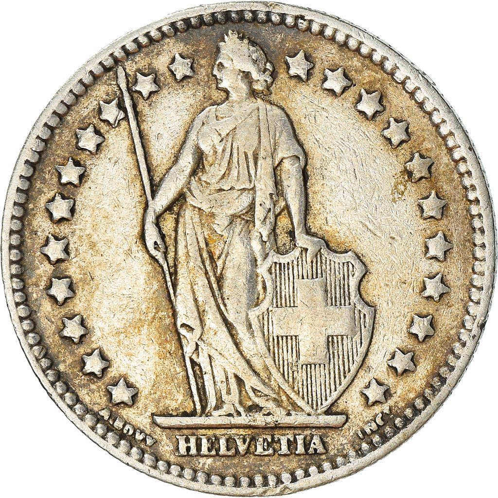 Switzerland Coin Swiss 1 Franc | Helvetia | KM24 | 1875 - 1967