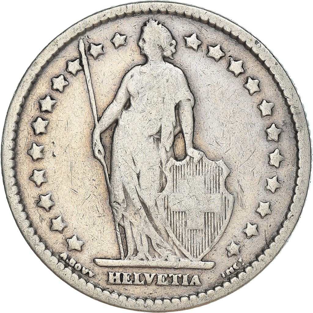 Switzerland Coin Swiss 1 Franc | Helvetia | KM24 | 1875 - 1967