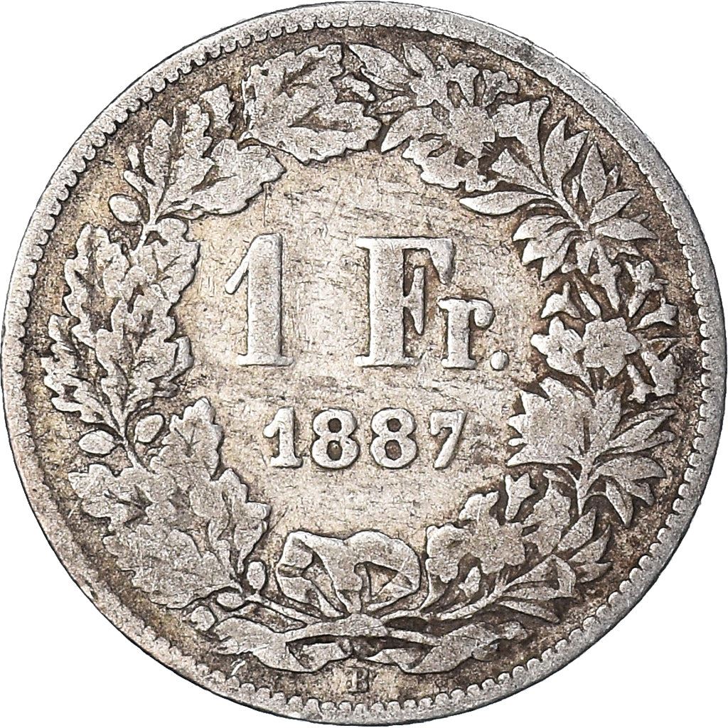 Switzerland Coin Swiss 1 Franc | Helvetia | KM24 | 1875 - 1967