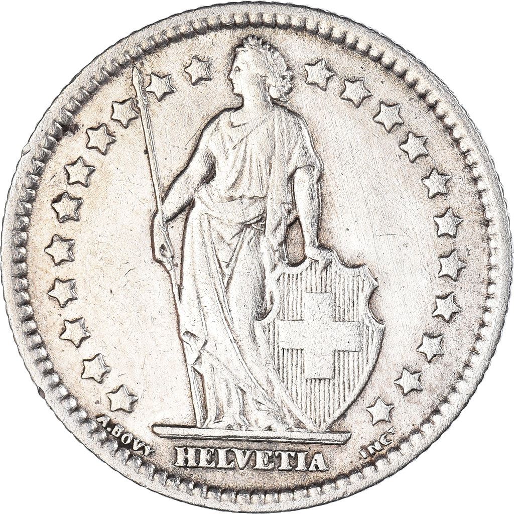 Switzerland Coin Swiss 1 Franc | Helvetia | KM24 | 1875 - 1967