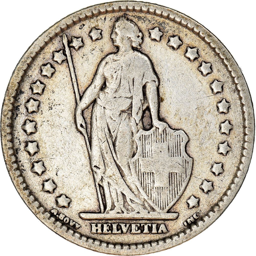 Switzerland Coin Swiss 1 Franc | Helvetia | KM24 | 1875 - 1967