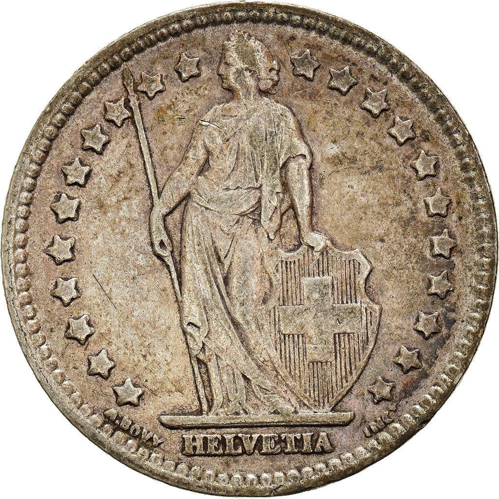 Switzerland Coin Swiss 1 Franc | Helvetia | KM24 | 1875 - 1967