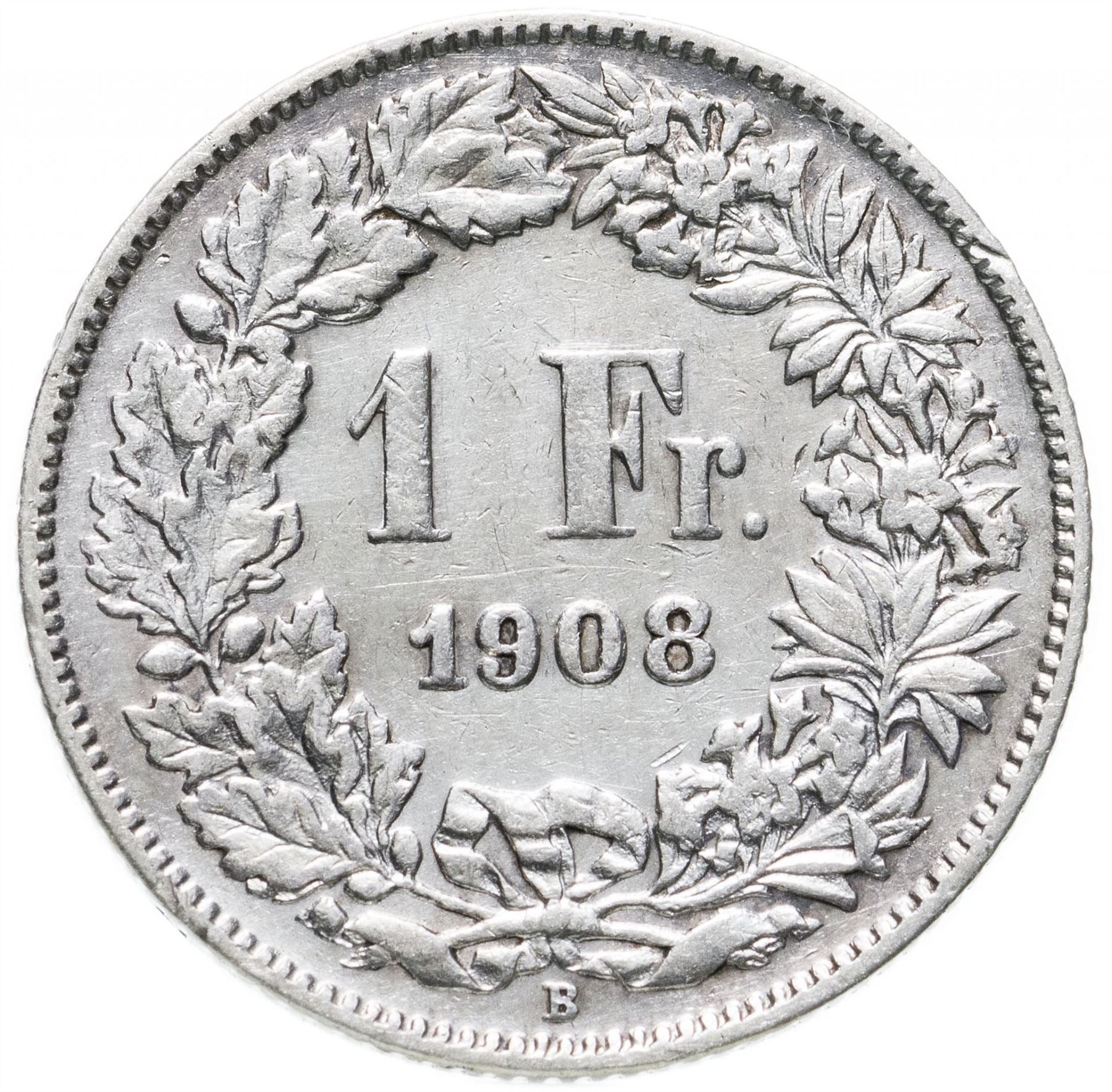 Switzerland Coin Swiss 1 Franc | Helvetia | KM24 | 1875 - 1967