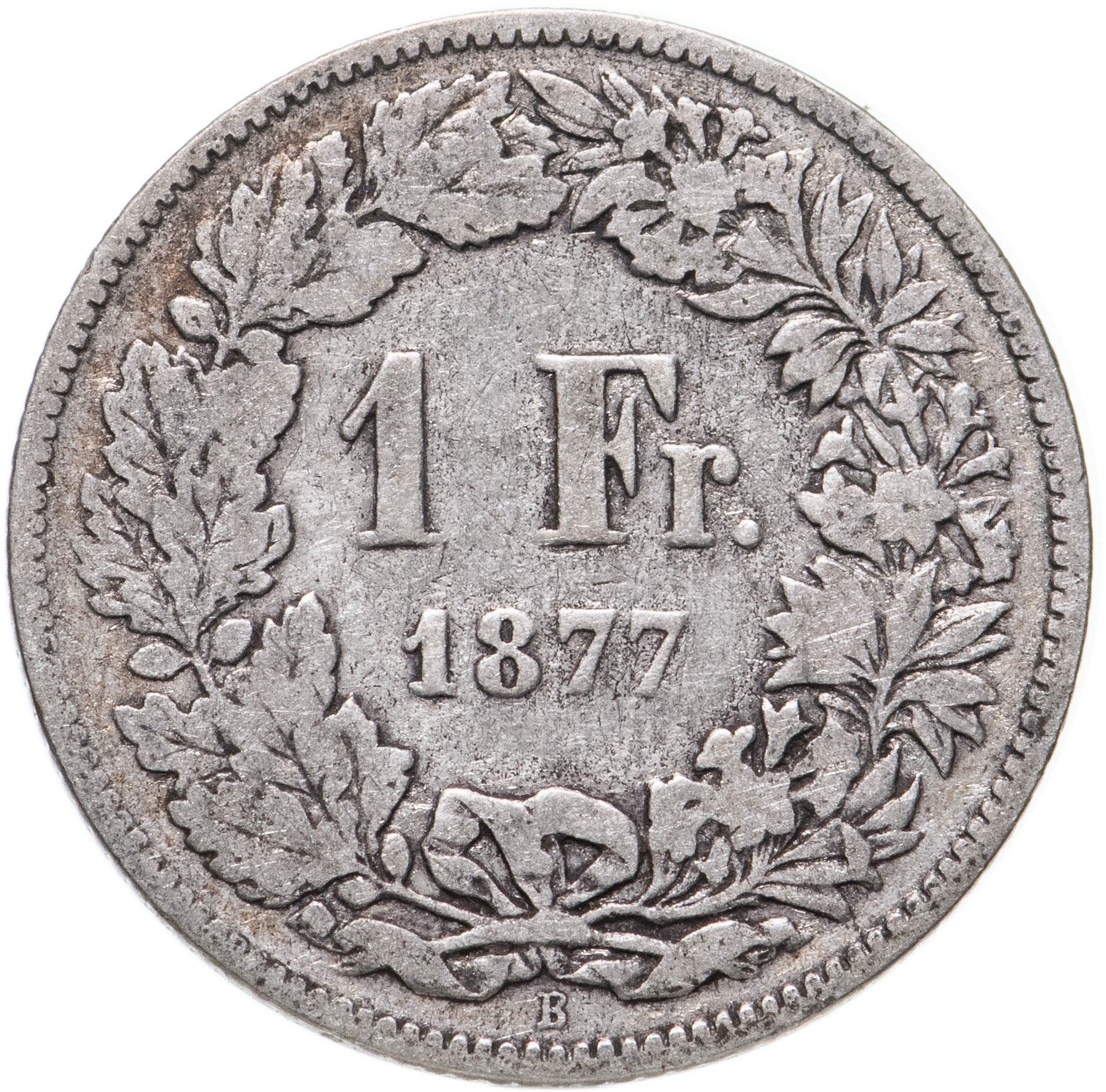 Switzerland Coin Swiss 1 Franc | Helvetia | KM24 | 1875 - 1967