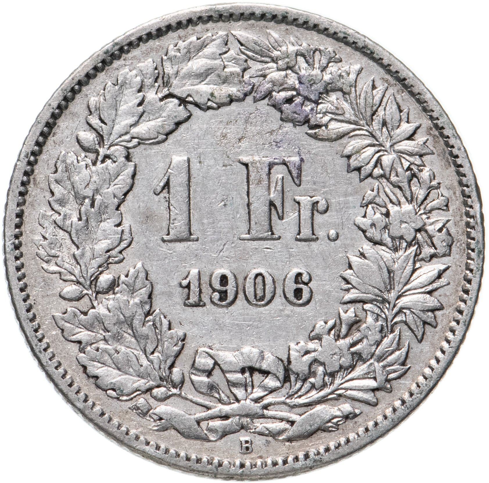 Switzerland Coin Swiss 1 Franc | Helvetia | KM24 | 1875 - 1967