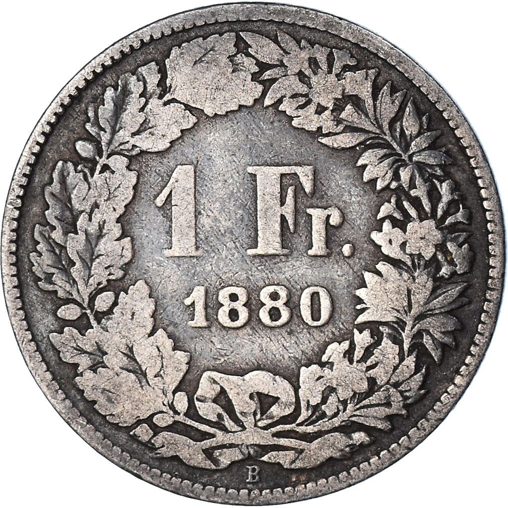 Switzerland Coin Swiss 1 Franc | Helvetia | KM24 | 1875 - 1967