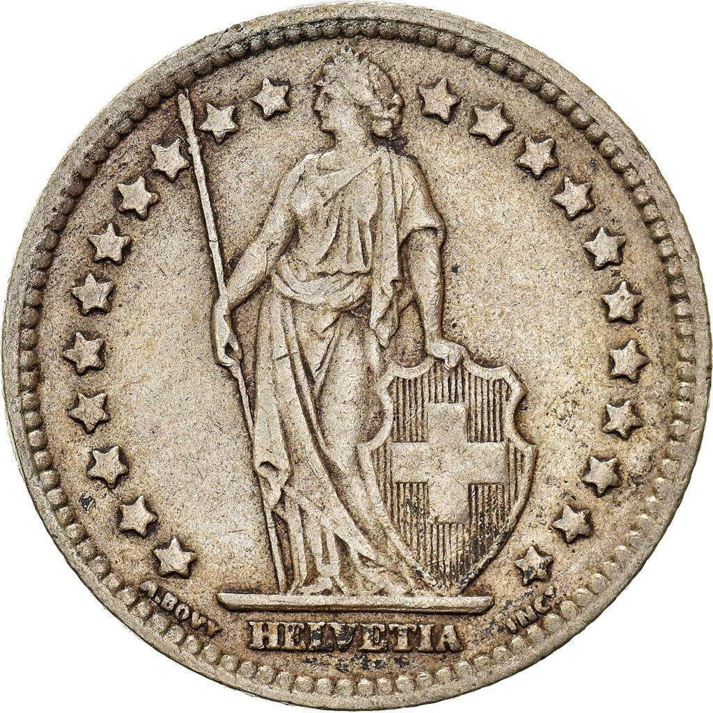 Switzerland Coin Swiss 1 Franc | Helvetia | KM24 | 1875 - 1967