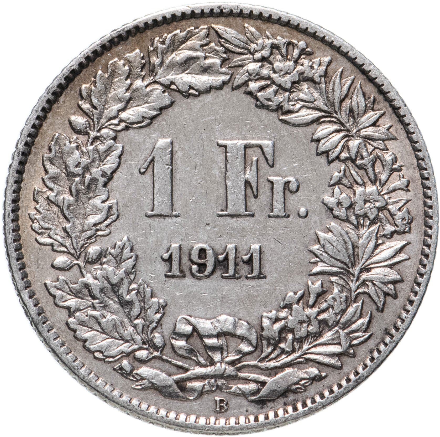 Switzerland Coin Swiss 1 Franc | Helvetia | KM24 | 1875 - 1967