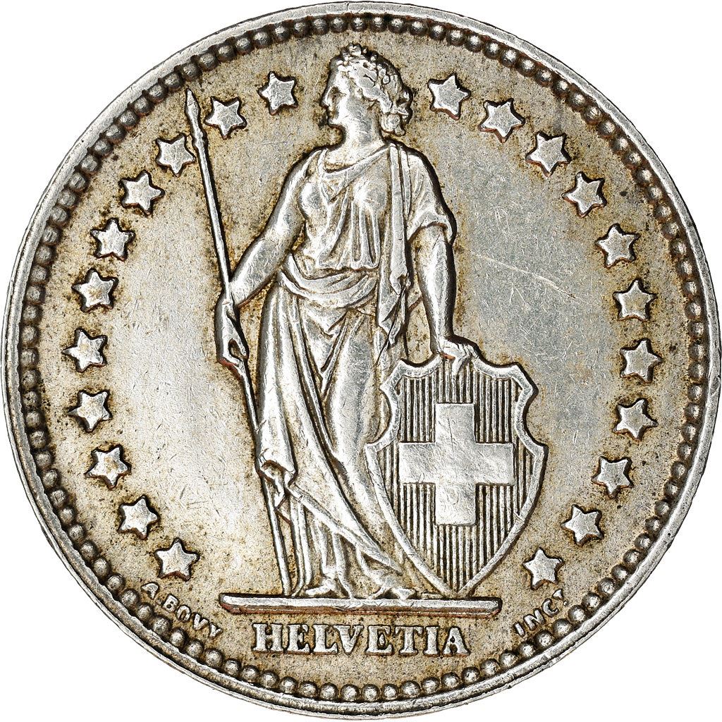 Switzerland Coin Swiss 1 Franc | Helvetia | KM24 | 1875 - 1967