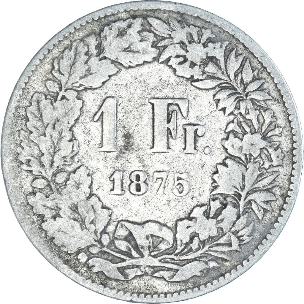 Switzerland Coin Swiss 1 Franc | Helvetia | KM24 | 1875 - 1967