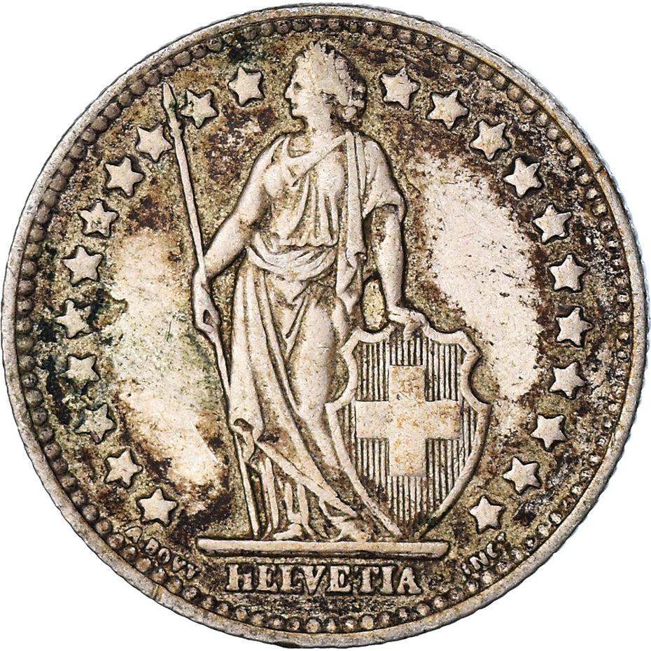 Switzerland Coin Swiss 1 Franc | Helvetia | KM24 | 1875 - 1967